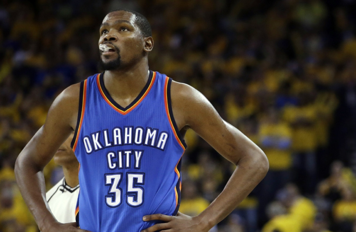 雷霆和步行者队史总决赛场均得分排名：杜兰特、雷吉·米勒领跑